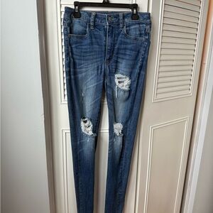 Distressed Blue Women's Jeans